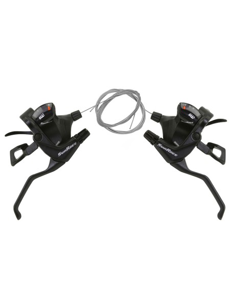 V Brake Trigger Shifter R&L 3x9 Speed STM-993 Black Sun Race.